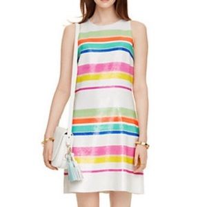 Kate Spade Cape Stripe Sequin Dress